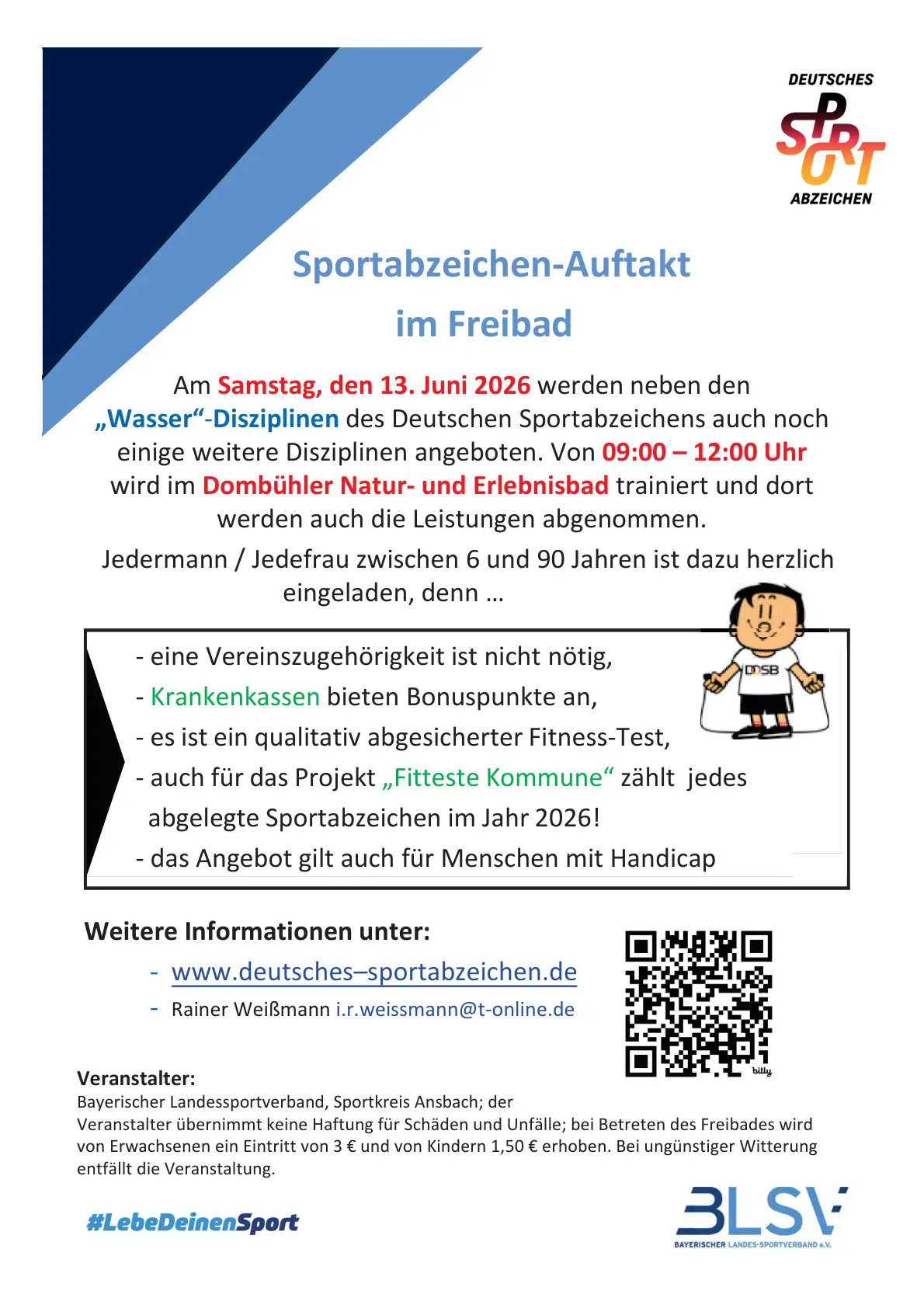 Sportabzeichen-Auftakt im Freibad