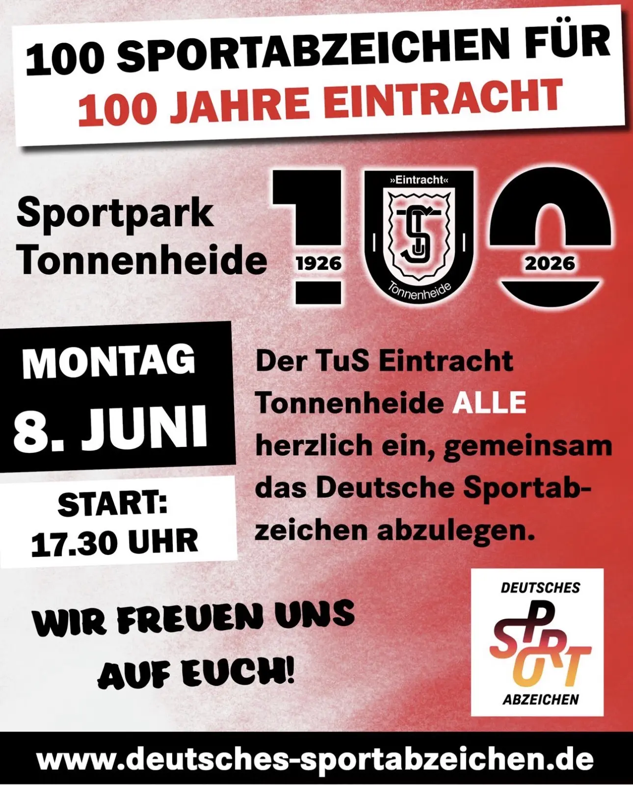 100 Sportabzeichen für 100 Jahre Eintracht