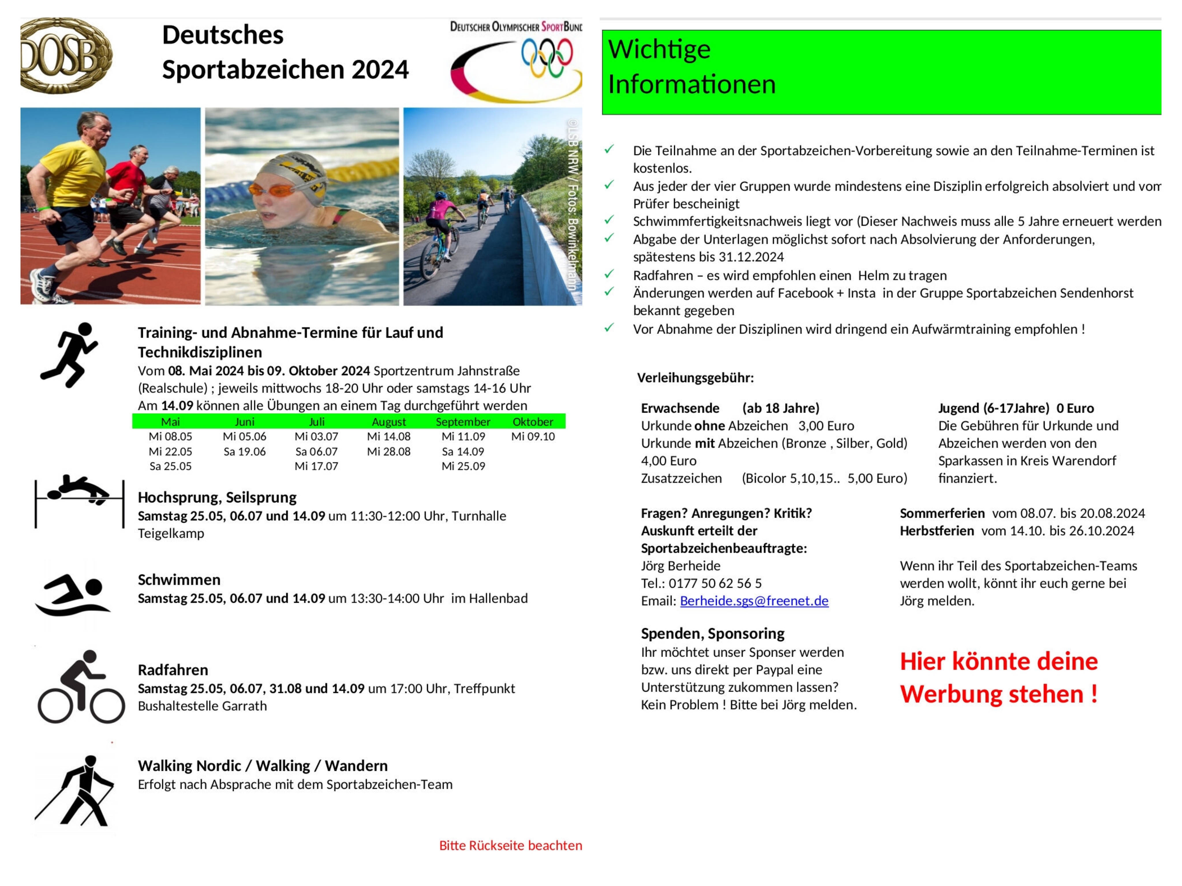 Sportabzeichen Flyer