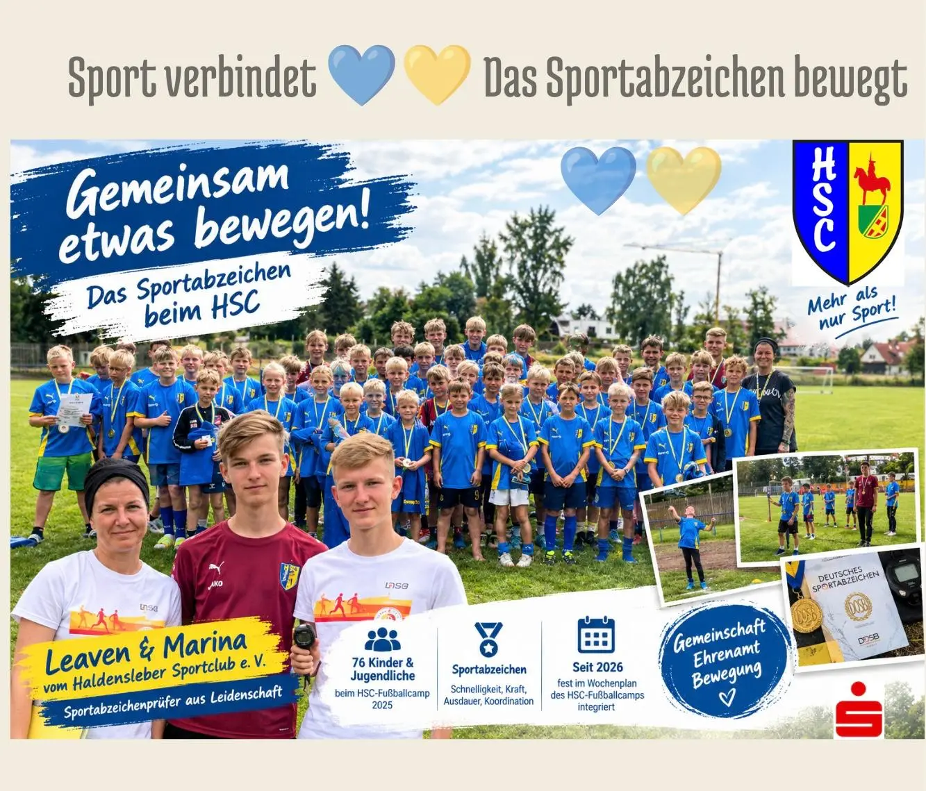 Gemeinsam etwas bewegen -> das Sportabzeichen beim HSC