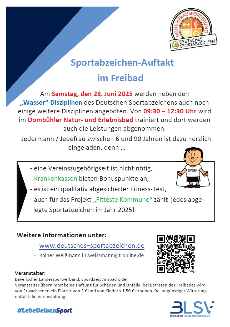 Sportabzeichen-Auftakt im Freibad