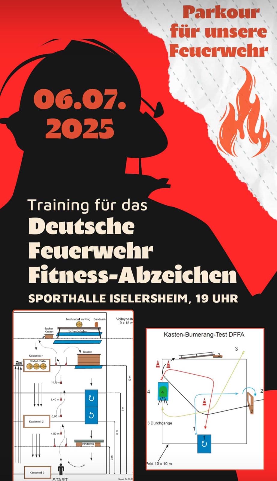 Sportabzeichen / Feuerwehr Fitnessabzeichen
