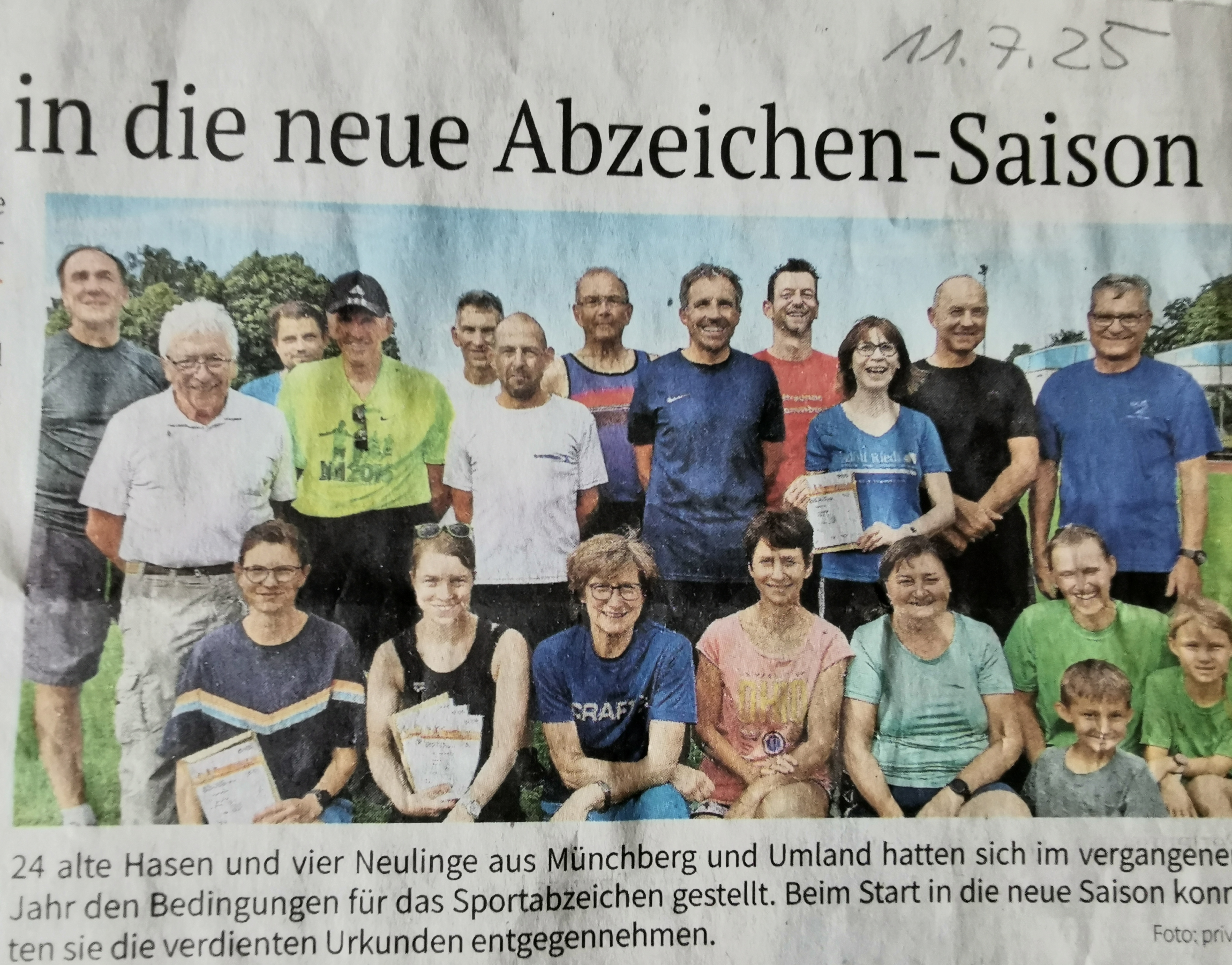 Sportabzeichen für groß und klein